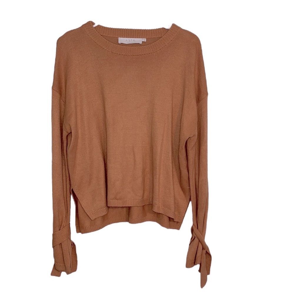 Women’s Astr the label camel cropped sweater size small fall winter cozy neutral
